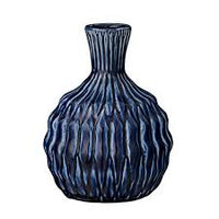 Navy Ceramic Vase