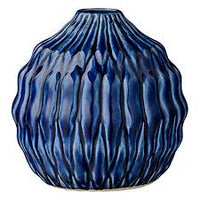 Navy Ceramic Vase